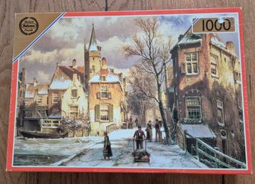 Puzzel Winters tafereel 1000 stukjes beschikbaar voor biedingen