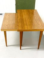 2 x vintage salontafel / bijzettafel jaren 60, Huis en Inrichting, Tafels | Bijzettafels, Overige materialen, Gebruikt, 55 tot 75 cm