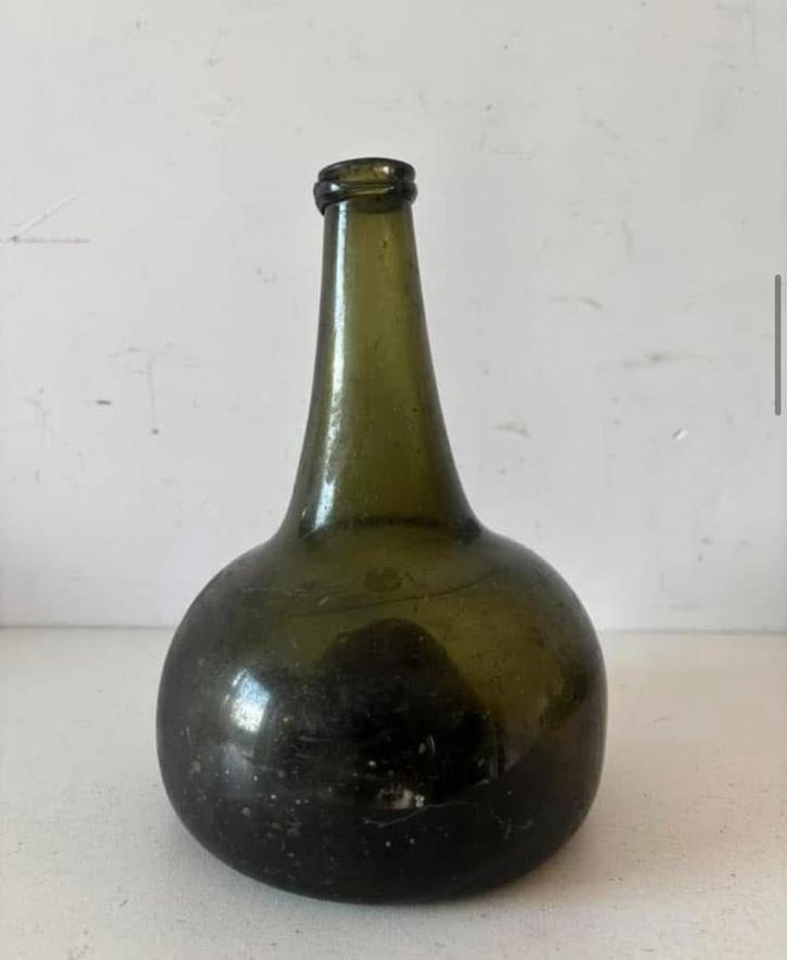 Kattenkop glazen fles, Antiek en Kunst, Antiek | Glas en Kristal, Verzenden