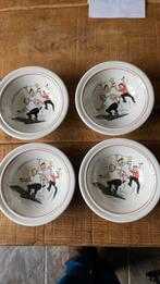 4 gave diepe bordjes Suske en Wiske, Huis en Inrichting, Ophalen, Zo goed als nieuw, Bord(en), Overige stijlen