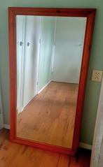 Grote zware facetgeslepen houten spiegel
128,5 x 68 cm, Huis en Inrichting, Ophalen, Zo goed als nieuw, Rechthoekig, 50 tot 75 cm