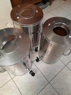 Koffiecontainers, warmhoud containers 25 liter., Ophalen, Rvs