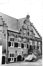 Ooltgensplaat, Gemeentehuis, auto Volkswagen, 1940 tot 1960, Gelopen, Zuid-Holland, Verzenden