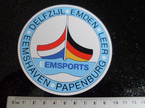 sticker eemsports logo delfzijl emden leer papenburg, Verzamelen, Stickers, Zo goed als nieuw, Bedrijf of Vereniging, Verzenden