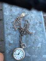 Vintage Helicon zakhorloge met 835 zilveren ketting Antichoc, Sieraden, Tassen en Uiterlijk, Antieke sieraden, Verzenden, Zilver