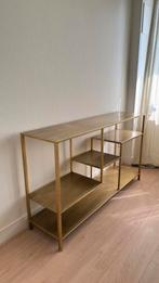 Sidetable Yvana Light & Living Antiek goud bijzet kast tafel, Huis en Inrichting, Ophalen, 100 tot 150 cm, Zo goed als nieuw, 25 tot 50 cm