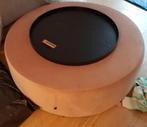 Sofacompany poef / Salontafel inclusief glasplaat, Ophalen, Rond, 75 tot 100 cm, Zo goed als nieuw
