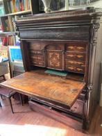 Klepsecretaire  biedemeier,  pootjes zijn erbij., Huis en Inrichting, Kasten | Secretaires, Ophalen of Verzenden, Gebruikt, Antiek biedemeier
