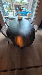 Ovale Mangohouten Eettafel, Gebruikt, 100 tot 150 cm, 200 cm of meer, Ophalen of Verzenden