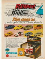retro reclame 1979 Mebetoys Mattel auto's speelgoed, Verzenden, Overige typen