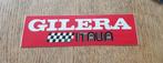 Sticker Gilera Italia motor, Ophalen of Verzenden, Zo goed als nieuw, Auto of Motor