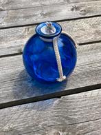 Prachtige olielamp, Ophalen of Verzenden, Zo goed als nieuw, Glas