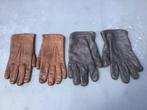 2 paar leren heren handschoenen retro/vintage, Kleding | Heren, Mutsen, Sjaals en Handschoenen, Ophalen of Verzenden, Zo goed als nieuw