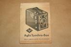 Oude gebruiksaanwijzing - Agfa Synchro-Box - 1950 !!, Ophalen of Verzenden, 1940 tot 1960, Fototoestel