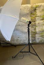 Studiolamp en fotoachtergronden, Audio, Tv en Foto, Fotografie | Fotostudio en Toebehoren, Achtergrond, Zo goed als nieuw, Ophalen
