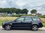 Volvo V50 2.4 Elan ECC Audio/CD Leder/stof LMV 18" Cruisecon, 700 kg, Leder en Stof, Zwart, Origineel Nederlands