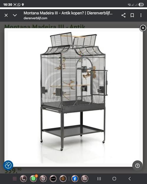 Vogelkooi Montana Madeira III, Dieren en Toebehoren, Vogels | Hokken en Kooien, Gebruikt, Vogelkooi, Metaal, Ophalen