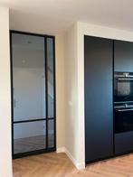 Stalen taatsdeur met grijs glas, 80 tot 100 cm, 215 cm of meer, Binnendeur, Nieuw