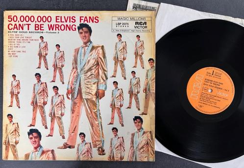 ELVIS PRESLEY - 50.000.000 Elvis fans can't be wrong ( LP ), Cd's en Dvd's, Vinyl | Rock, Gebruikt, Rock-'n-Roll, 12 inch, Ophalen of Verzenden