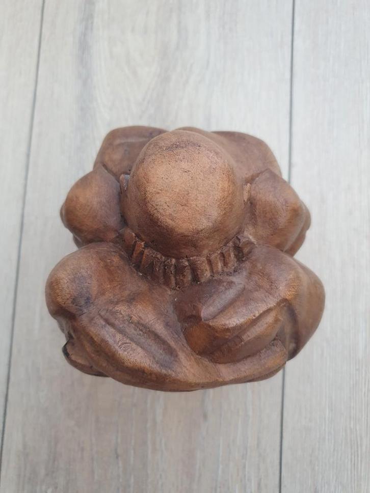 Yogiman hout groot, Antiek en Kunst, Kunst | Beelden en Houtsnijwerken, Ophalen of Verzenden