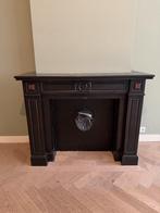 Belgisch hardstenen schouw met marmeren accenten, Ophalen, Gebruikt, Vrijstaande haard, Overige soorten