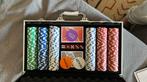 Pokerset in koffer, Hobby en Vrije tijd, Gezelschapsspellen | Kaartspellen, Vijf spelers of meer, Ophalen of Verzenden, Nieuw