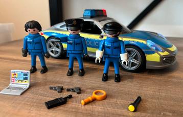 Playmobil politieauto porsche! Met sirene, autolampen enz beschikbaar voor biedingen