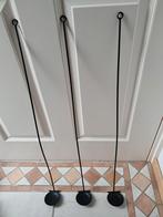 Kaarsenstandaard - 3 - hangend, Ophalen of Verzenden, Zwart, Metaal, 25 tot 50 cm