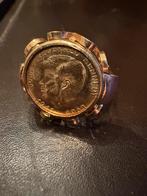 Gouden ring 585 John F. Kennedy 1963, Ophalen of Verzenden, Goud, Ring