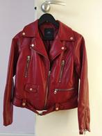 Faux Leather Bomber Jacket Zara red, Kleding | Dames, Jassen | Winter, Zara, Ophalen of Verzenden, Zo goed als nieuw, Maat 36 (S)