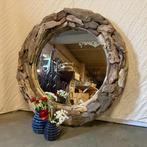 Spiegel - driftwood / drijfhout lijst - 80 cm - TTM Wonen, Huis en Inrichting, Woonaccessoires | Spiegels, Www.ttmwonen.nl, Www.ttmwonen.nl