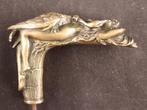 Bronzen handgreep voor een wandelstok, Antiek en Kunst, Antiek | Overige Antiek, Ophalen