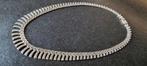 Zilveren vintage staafjes ketting, Verzenden, Zo goed als nieuw, Zilver, Zilver