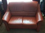 Leren 2-Zits bankstel., Huis en Inrichting, Banken | Bankstellen, Ophalen, 75 tot 100 cm, Tweepersoons