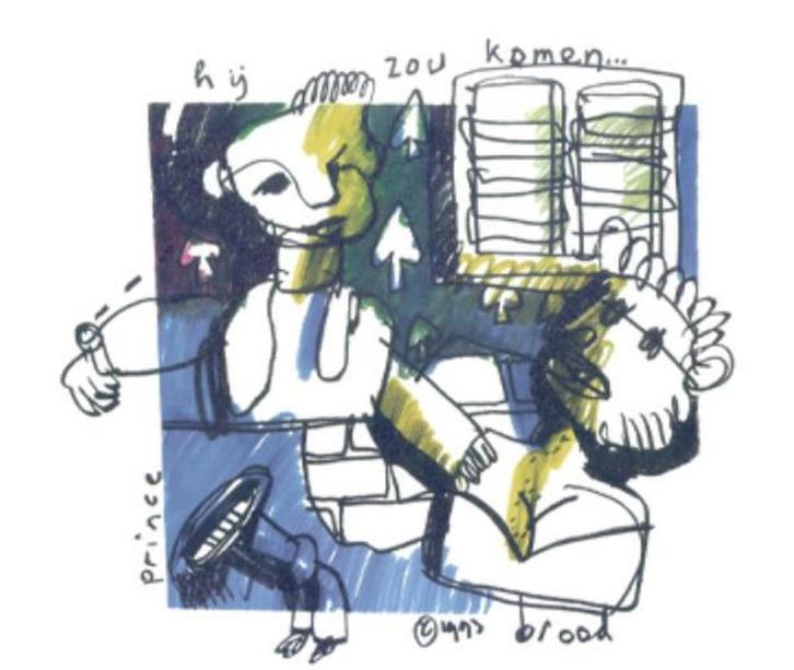 Herman Brood litho Prince vrij bieden op = op, Antiek en Kunst, Kunst | Litho's en Zeefdrukken, Ophalen of Verzenden