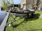 Aluminium boot (400cm) met Honda 6PK 4 takt en boottrailer, Watersport en Boten, Motorboten en Motorjachten, Benzine, Buitenboordmotor