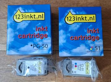 Canon inkjet cartridges PG-50 zwart en CL-51 kleur, nieuw! beschikbaar voor biedingen