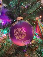 Fred van leer kerstbal tijgerbal, Diversen, Kerst, Ophalen of Verzenden, Zo goed als nieuw