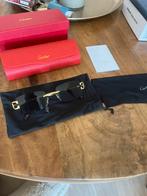 Cartier zonnebril zwart met alle toebehoren, Ophalen of Verzenden, Zo goed als nieuw, Zwart