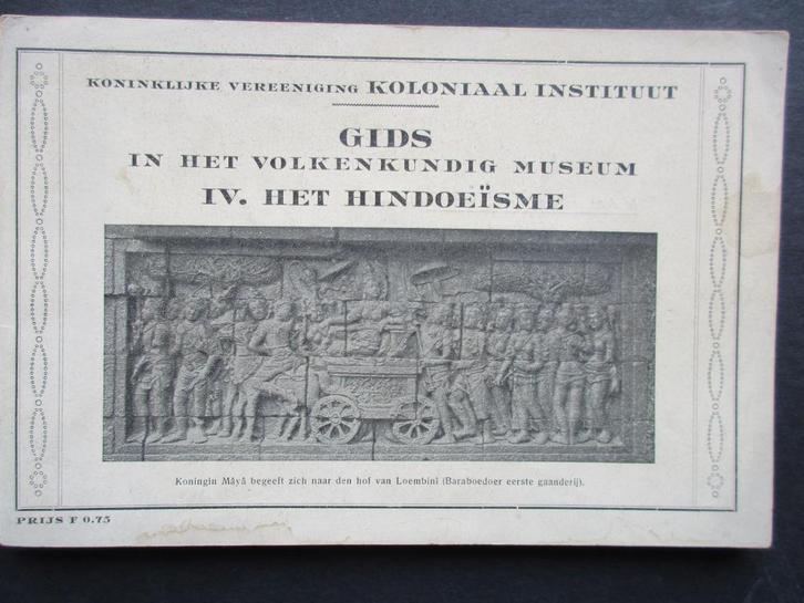 Prof N J Krom Gids in Volkenkundig Museum Hindoeïsme, Boeken, Overige Boeken, Gelezen, Ophalen of Verzenden