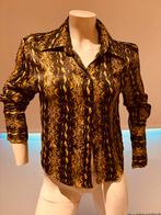 Alexa chung blouse met slangen print maat m, Maat 38/40 (M), Bruin, ., Ophalen of Verzenden