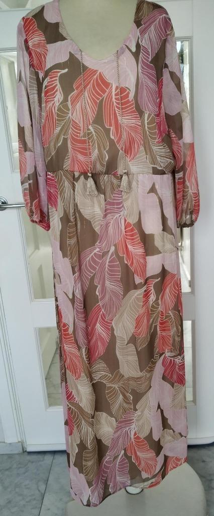 Bianca maxi jurk maat 44, Kleding | Dames, Jurken, Zo goed als nieuw, Maat 42/44 (L), Overige kleuren, Onder de knie, Ophalen of Verzenden