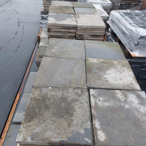 Ruim 25 m2 Chinees hardsteen, 30x30x2cm, getrommeld, 285 st!, Tuin en Terras, Tegels en Klinkers, Gebruikt, Terrastegels, Natuursteen