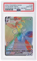 Pokemon Kaart Scizor VMAX (DAA 193) Grade 10, Ophalen of Verzenden, Zo goed als nieuw, Losse kaart