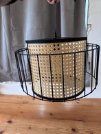 Xenos hanglamp met rotan, Ophalen of Verzenden, Zo goed als nieuw, Metaal, Minder dan 50 cm