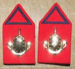 Set Kraagstukken wapen der Infanterie, opl res onderofficier, Ophalen of Verzenden, Landmacht, Nederland, Embleem of Badge