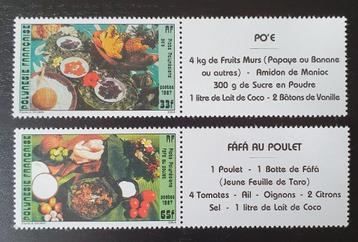Frans Polynesie 1987 Gastronomie Michel 278-279 postfris beschikbaar voor biedingen