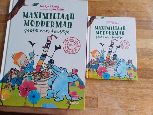 Joukje Akveld - Maximiliaan Modderman geeft een feestje, Boeken, Prentenboeken en Plaatjesalbums, Zo goed als nieuw, Ophalen of Verzenden