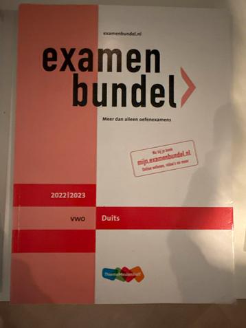 Examenbundel VWO Duits 2022/2023 beschikbaar voor biedingen