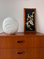 Witte Hollywood Regency Vaas - Jaren '80, Huis en Inrichting, Woonaccessoires | Vazen, Wit, Aardewerk of Porselein, Ophalen of Verzenden